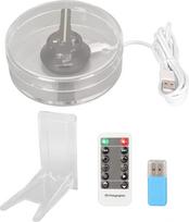 Bewinner 3D holograminis ventiliatorius, 48 šviesos diodų holografinis ventiliatoriaus projektorius, WiFi programėlės nuotolinio valdymo pultas, 3D holograminis projektorius, reklaminis ekranas, 3D holograminis ventiliatorius