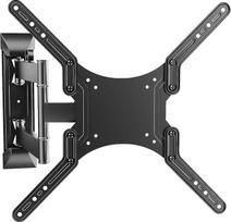 Black Full Motion TV-Wandhalter für 23-55 Zoll TVs, TV-Halterung mit verstellbaren Armen, geeignet für bis zu 30 Kg und VESA 400x400