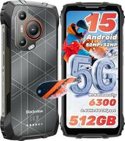 Blackview BL7000 5G lauko mobilusis telefonas be sutarties, 24GB+512GB MTK Dimensity 6300, "Android 15" lauko išmanusis telefonas, 120HZ 2.4k FHD+ 6.78", 50MP+32MP statybvietės mobilusis telefonas, IP68/IP69K/NFC