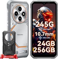 Blackview FORT 2 Lauko išmanusis telefonas su "Android 15" be priedų, lauko išmanusis telefonas 245 g/10,7 mm, itin plonas, 24GB+256GB/2TB, MTK G81, 6,56", 90 Hz, 450 nitų, 16 MP AI kamera, IP69K/OTG/NFC/Gemini AI