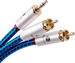 BOAACOUSTIC audiofilinis RCA jungties kabelis 3,5 mm jungties RCA stereofoninio garso kabelis, skirtas televizoriui, kompiuteriui, mobiliajam telefonui, MP3 grotuvui, garsiakalbiui, namų kinui, automobiliniam radijui, planšetiniam kompiuteriui, stiprintuv