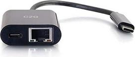 C2G 29479 USB-C ir Ethernet maitinimo adapteris - juodas
