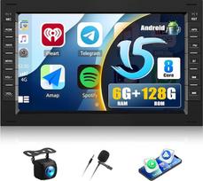 CAMECHO 6+128G 8 branduolių "Android 15" automobilinis radijas VW Golf 4 Polo Sharan Jetta MK4 Passat B5 su galinio vaizdo kamera, 7 colių belaidis Carplay Bluetooth navigacijos radijas su "Android Car FM/RDS GPS WiFi