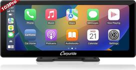 Carpuride W103 Pro Belaidis "Bluetooth" perdavimas Nešiojamas "Carplay" ir "Andorid" automobilinis radijas 10,3 colio 1080P jutiklinis ekranas su veidrodiniu atvaizdavimu, palaiko sunkvežimio prietaisų skydelio montavimą