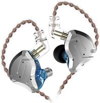 CCA KZ ZS10 Pro 4BA + 1DD ausinės "HiFi Clear Bass" muzikanto ausinės Ausinės su triukšmą slopinančiomis monitoriaus ausinėmis su nuimamu kabeliu mėlynos spalvos