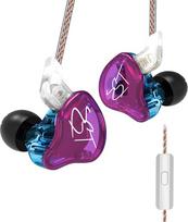 CCA KZ ZST Spalvingos ausinės 1BA 1DD Dual Driver Wired Earbuds ausinės HiFi Ergonominės žaidimų ausinės su 2 kontaktų nuimamu kabeliu dainininkui, audiofilui, didžėjui, spalvingos su mikrofonu