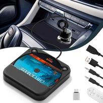 CD grotuvas automobiliui su USB/AUX jungtimi - išorinis universalus automobilinis CD grotuvas sunkvežimiams, papildomas USB ilgintuvas, išorinis CD diskas nešiojamajam kompiuteriui, kompiuteriui, televizoriui, suderinamas su "Android" automobiliniu radiju