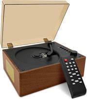 CD grotuvas nešiojamas su garsiakalbiais "Bluetooth" stalinis mezgimas Retro CD grotuvas namams Įkraunama baterija Mažas derliaus CD grotuvas su "Bluetooth" įvestimi USB atkūrimas AUX įvestis