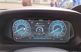 CDEFG Pack of 2 Instrumentų skydelio apsauginė plėvelė, suderinama su Hyundai i20 BC3 i20n N Line 2020-2022 10,25 colių 4H įbrėžimams atspari GPS skaidri ekrano apsauga Automobilių plėvelės priedai