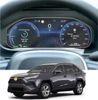 CDEFG Suderinama su "Toyota RAV4 2023 2024 Facelift" prietaisų skydelio apsauginė plėvelė 12,3 colio 4H atspari įbrėžimams GPS ekrano apsauga Automobilių navigacijos ekrano plėvelė RAV4 2024 Priedų pakuotė 2 vnt.