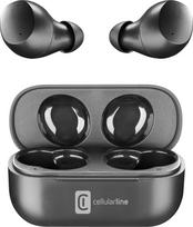 Cellularline Wink Bluetooth 5.0 HiFi stereofoninės ausinės su įkrovimo dėklu Bendra autonomija 25 val. įkrovimas 2 val. šiukšliadėžė 10 m juoda