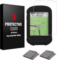 CNC dėklas Garmin Edge 530 830 130 1030 Silikoninis dėklas Grūdinto stiklo ekrano apsauga Garmin Edge 530 830 130 1030 Plėvelė nuo įbrėžimų Aukštos skiriamosios gebos pilnas padengimas