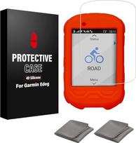 CNC dėklas Garmin Edge 530 830 130 1030 Silikoninis dėklas Grūdinto stiklo ekrano apsauga Garmin Edge 530 830 130 1030 Plėvelė nuo įbrėžimų Aukštos skiriamosios gebos pilnas padengimas