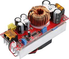DC-DC 10-60V į 12-97V 1500W 30A įtampos didinimo keitiklis Boost CC CV maitinimo šaltinis Nuolatinės srovės modulis su išmaniuoju temperatūros valdymo ventiliatoriumi, skirtas saulės gatvių žibintams, LED apšvietimui, CV vairavimui