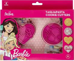 Decora 0403000 Keksiukų pjaustyklė su įspaustu antspaudu "Barbie", plastikinė