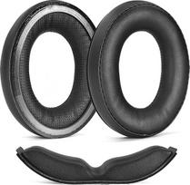 defean Pakaitiniai ausų pagalvėlės ir galvos juostos pagalvėlės, suderinamos su Sennheiser HD620S HD400Pro HD560S ausinėmis Minkšta baltyminė oda, ypač storio