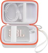 Dėklas, suderinamas su "JBL Go 4" - nešiojamuoju "Bluetooth" garsiakalbiu "Pro Sound", taip pat "Go 3/Go3 Eco/Go2" vandeniui atspariu mini belaidžiu garsiakalbiu - tik dėklas (baltas)