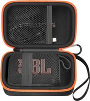 Dėklas, suderinamas su "JBL Go 4" - nešiojamuoju "Bluetooth" garsiakalbiu "Pro Sound", taip pat "Go 3/Go3 Eco/Go2" vandeniui atspariu mini belaidžiu garsiakalbiu - tik dėklas (juodas)