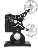 Derliaus filmų projektoriaus modelis, pagamintas iš dervos apdailos, rankų darbo filmų projektoriaus modelis, retro dizaino derliaus filmų projektorius, derliaus filmų projektoriaus modelis draugams