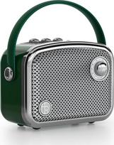 Derliaus stiliaus nešiojamasis "Bluetooth" garsiakalbis rudos spalvos retro metalo akių kompaktiškas kvadrato formos (žalias)