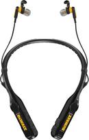 DEWALT Heavy Duty Black Edition 2-in-1 "Bluetooth" ausinės ant kaklo su garsiakalbiu, belaidės statybvietės ausinės, 60+ valandų veikimo trukmė, IP56, laisvų rankų įranga ir krepšys