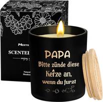 Dovanos tėčiui, kvapiųjų žvakių dovanų rinkinys Tėvo dienai, Ebony Sandalwood kvapioji žvakė, Tėvo dienos dovana, gimtadienio dovana, Kalėdų dovanos, atsipalaidavimas, juokinga dovana tėčiui