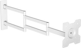 DQ Rotate XL 108,5 cm televizoriaus sieninis laikiklis iki 25 kg VESA Max. 200 x 200 mm Balta