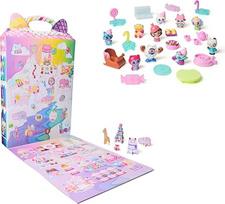 DREAMWORKS GABBY'S DOLLHOUSE: Filmo advento kalendorius 2025 mielos žiemos staigmenos, 24 netikėti žaislai su Gabby figūrėle, katės draugais ir aksesuarais, vaikams nuo 3 metų