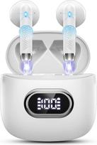 Drsaec Bluetooth 5.4 ausinės, 6D Deep Bass In-Ear ausinės Belaidės Bluetooth 2026 belaidės ausinės su 4 ENC mikrofonu, 42 valandų triukšmo slopinimo ausinės, IP7 vandeniui atsparios sportinės ausinės, USB-C