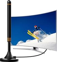DVB-T2 antena su magnetiniu pagrindu - patalpų antena 360° priėmimui - palaiko DVB-T2 HD, HDTV, Full HD ir 4K UHD - skirta skaitmeninei televizijai - 5 m koaksialinis kabelis1