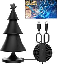 DVB-T/DVBT2 antena su stiprintuvu, HDTV vidaus TV antena, 420 km atstumas ir 360° priėmimo kampas, tinka 4K 1080p kanalams ir visiems TV įrenginiams, su magnetiniu pagrindu, 5 m ilgio kabeliu