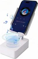 EDUPLINK "Bluetooth" garsiakalbis su mobiliojo telefono laikikliu, indukcinis ir 270° reguliuojamas, universalus suderinamumas su išmaniaisiais telefonais, garsiakalbis virtuvei, biurui, senjorams, dovana vyrams, baltas
