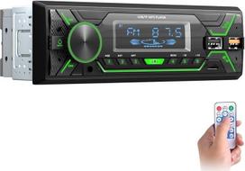 ESSGOO Automobilinis radijas 1DIN Bluetooth SD radijas Aux-In automobilinis USB FM MP3 grotuvas Nuotolinis valdymas TF
