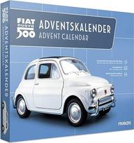 FRANZIS 67168 "Fiat 500" advento kalendorius, 1:38 mastelio metalinis modelio rinkinys, įskaitant garso modulį ir 52 puslapių lydraštį