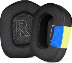 G733 pakaitiniai tinkliniai ausų įdėklai, suderinami su "Logitech G733 Lightspeed RGB" belaidėmis ausinėmis Atminties putų ausų įdėklai Ausų kaušeliai Ausų kaušeliai Remonto dalys (juodos spalvos, aušinimo gelis)
