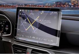 GAFAT Suderinama su Cupra Formentor 2025 Facelift Cupra Leon MK4 2025 2026 12,9 colių navigacijos ekrano apsauga, grūdinto stiklo ekrano apsauga 12,9 colių jutikliniam ekranui, 9H apsauga nuo įbrėžimų