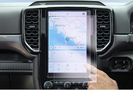 GAFAT [2 pakuotės] Suderinama su "Ford Ranger 2023 2024 2025" 10,1 colio navigacijos ekrano apsauga, "Ranger Wildtrak X/Tremor" 10,1 colio SYNC 4 Nano ekrano apsauga, atspari smūgiams, 6H apsauga nuo įbrėžimų