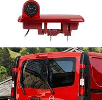 Galinio vaizdo kamera "Renault Trafic 2014" / "Opel Vivaro 2014" Trečiojo stabdžių žibinto kamera su naktiniu matymu P67 atspari vandeniui 140° žiūrėjimo kampu Stabili kabelio jungtis 720P