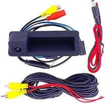 Galinio vaizdo kamera su įspėjimu BMW, 1080P 170° HD AHD galinio vaizdo kamera, galinio vaizdo kamera, rankenos mygtukų rinkinys, skirta BMW E60 E61 E61 E82 E88 E90 E91 E92 E93 X5 E70 X6 E71 E72 X1 E8 4vnt.