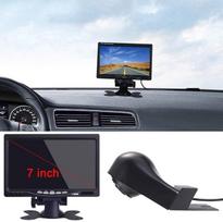 Galinio vaizdo kamera Transporto langas + 7 colių TFT LCD ekranas Automobilio monitorius Stabdžių žibintas Automobilio stogo atbulinės eigos kamera Mercedes Benz Viano Vito W639 Van 3 stabdžių žibintas 2003-2014