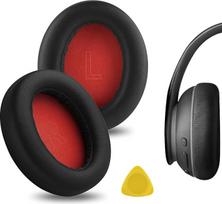 GEEKRIA "QuickFit" keičiamieji ausų įdėklai, suderinami su "Anker Soundcore Life Q10", "Q10", "Life 2 NEO BT" ausinėmis, ausų įdėklai (juodi/raudoni)