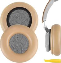 GEEKRIA "QuickFit" pakaitiniai ausinių pagalvėlės "Bang & Olufsen Beoplay H4, H6, H7, H9, H9i, HX, Portal" ausinių pagalvėlės, ausinių pagalvėlės, ausinių kaušelių dangtelių remonto dalys (chaki/ be plastikinio spaustuko)