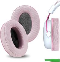 Geekria PRO Ersatz-Ohrpolster aus extra dickem Netzgewebe für HyperX Cloud II/III/Alpha/Flight/Stinger 2/Core/Revolver S Kopfhörer, Ohrpolster (Pink)
