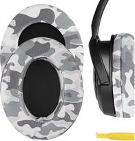 GEEKRIA QuickFit pakaitiniai ypač stori ausų įdėklai, suderinami su "Corsair HS35", "HS40", "HS45" ausinėmis, ausų įdėklai (Camo)