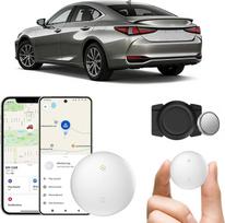 GPS seklys transporto priemonėms, dviejų sistemų "Bluetooth" GPS seklys, suderinamas su "Find My" (tik "iOS") ir "Google Find Hub" (tik "Android") Pasaulinės aprėpties paslėptas lokatorius, be mėnesinio mokesčio ar prenumeratos