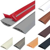 Grindų kabelių apsauga, lanksti, pagal dydį, PVC kabelių apsauga, lipni grindų kabelių danga, grindų kabelių kanalas, apsaugo kabelius ir apsaugo nuo suklupimo pavojaus, 50 mm x 2 m, pilka