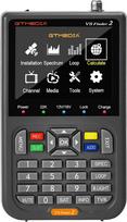 GT Media V8 FINDER2 Skaitmeninis palydovinis ieškiklis ir signalo matuoklis DVB-S/S2 H.264 HD 1080P su 7,4 V/4000 mAh 3,5" LCD ekranu, idealiai tinka palydovinės antenos nustatymams