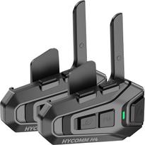 H4 Motorrad Bluetooth ausinės, 4 asmenų vairaračio jungtis 2km, garso daugiafunkcinis valdymas, 35h veikimo laikas, geriamuoju jungimu, laisva apsauga, IP67 apsauga, UKW radijas, 2 komplektai