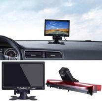 HD 1280 x 720 pikselių "Transporter Van" stabdžių žibintų kameros atbulinės eigos sistema 3-ioje stabdžių žibintų atbulinės eigos kameroje + 7 colių LCD ekrano monitorius, skirtas "Ford Transit Connect" 2014-2017 m.