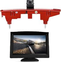 HD 720P galinio vaizdo kamera su 5 colių LCD monitoriaus komplektu, 3-iojo stabdžių žibinto keitimo kamera, skirta Transporter Peugeot Partner Citroen Berlingo Partner II 08-16